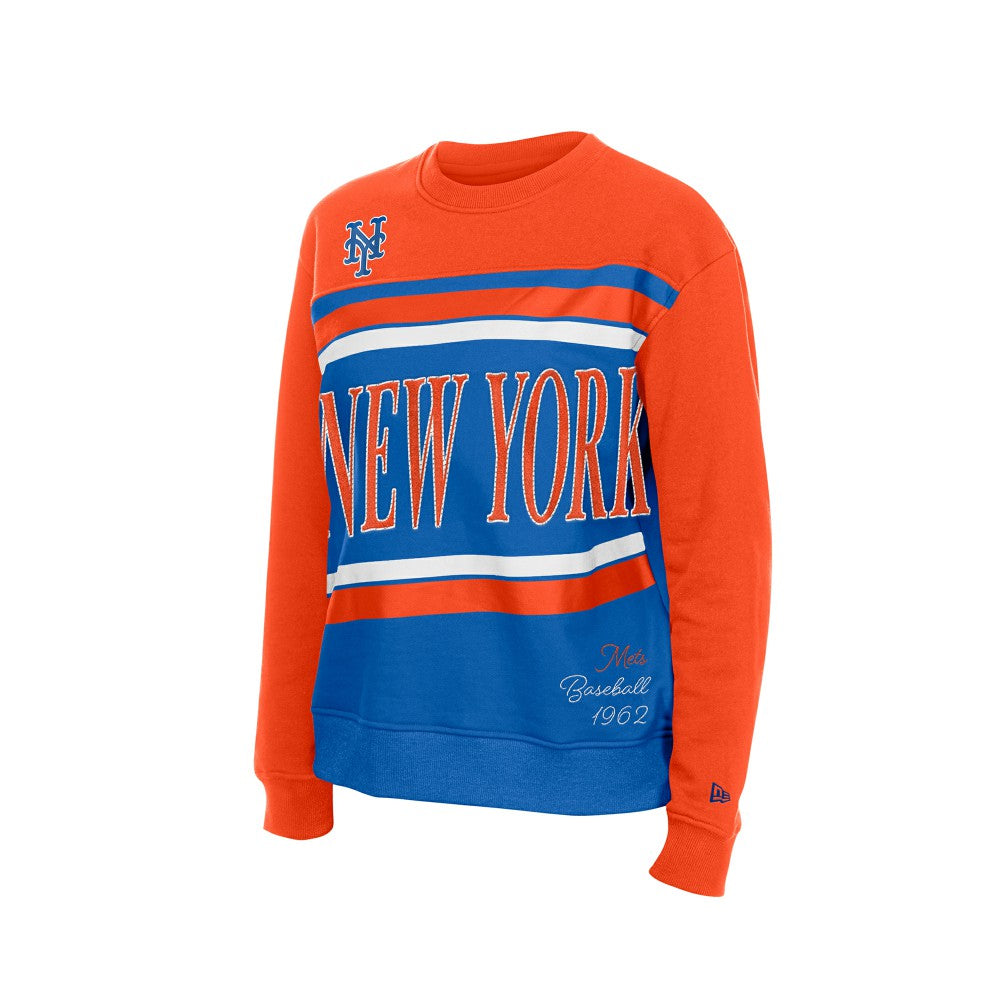 New York Mets New Era Women's Gameday Fleece Sweatshirt Outlet