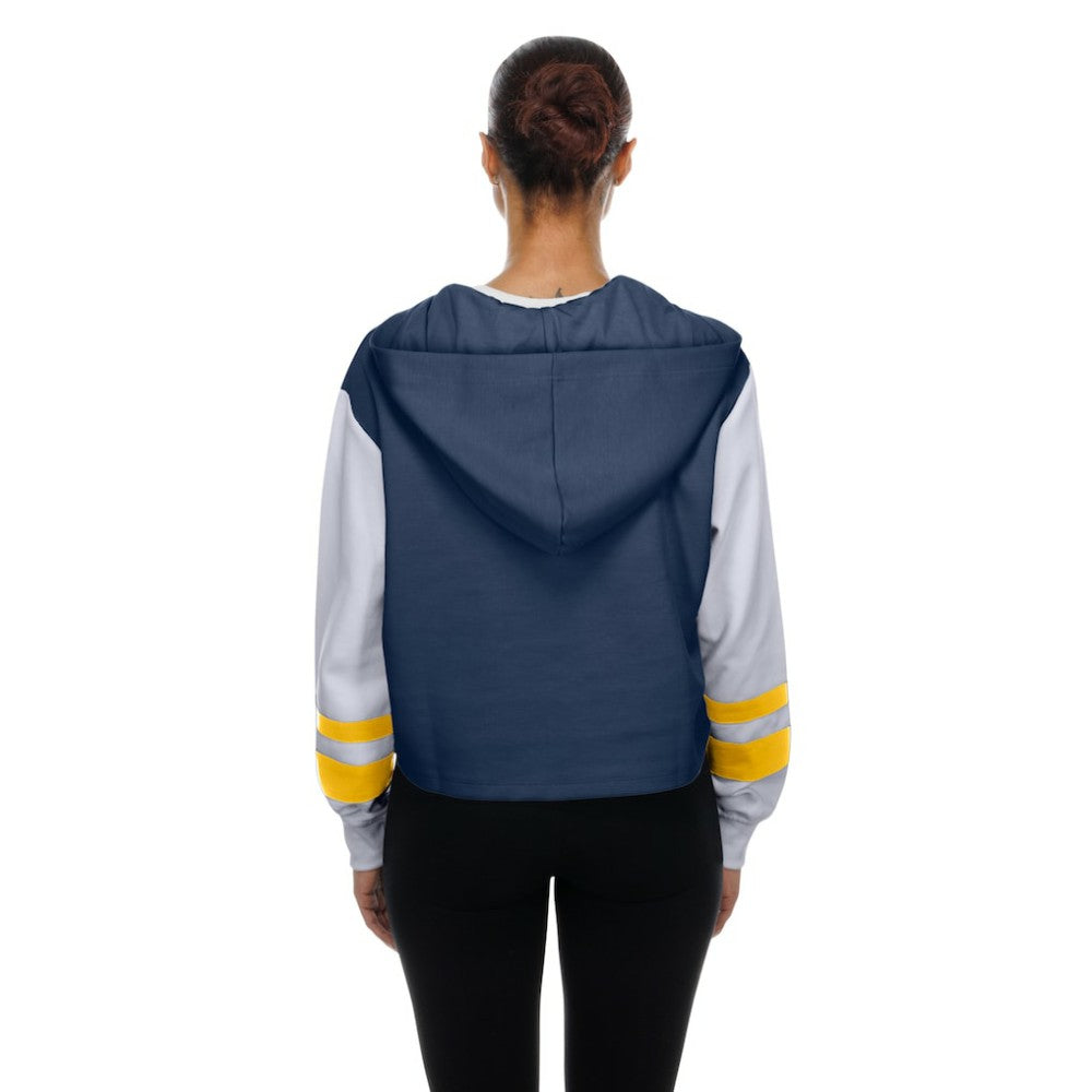 Milwaukee Brewers New Era Women's Boxy Lace-Up Hoodie Near Me