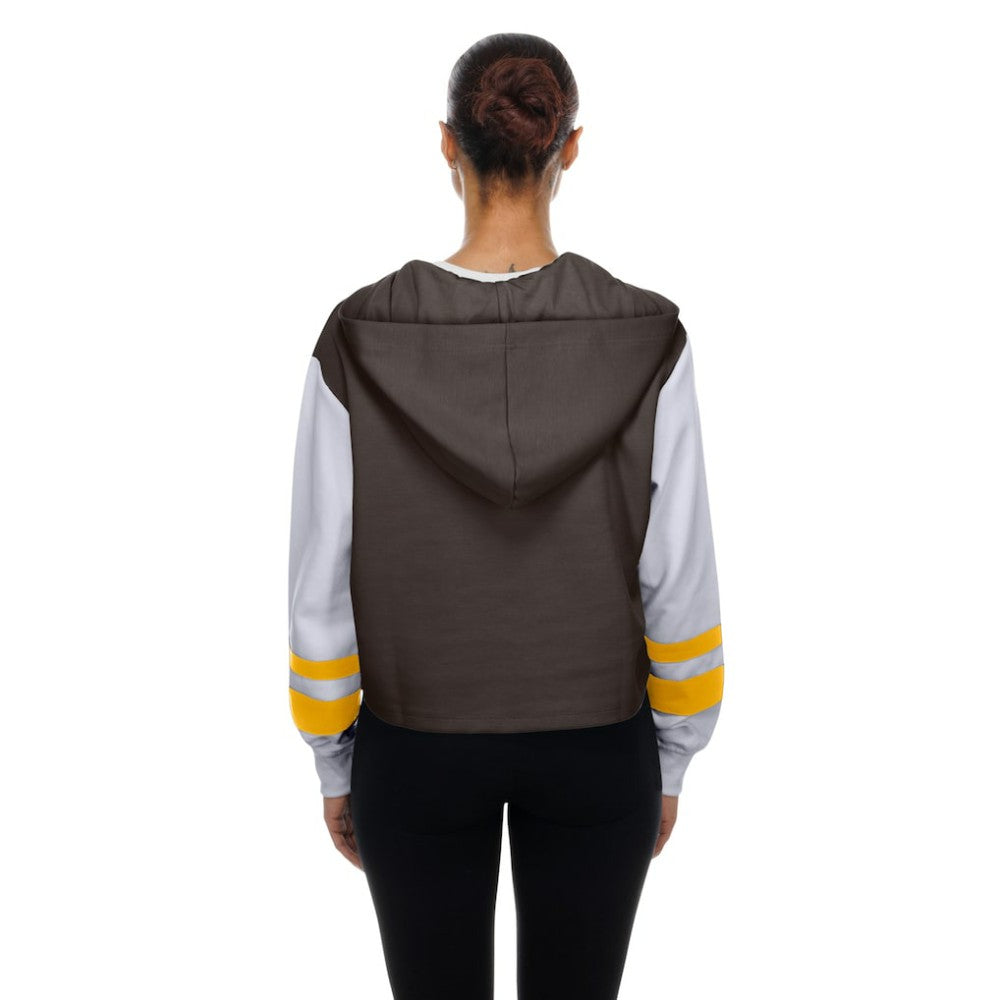 San Diego Padres New Era Women's Boxy Lace-Up Hoodie Outlet