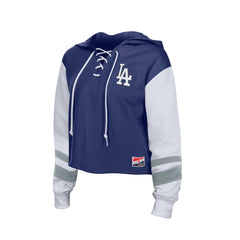 Los Angeles Dodgers New Era Women's Boxy Lace-Up Hoodie Near Me