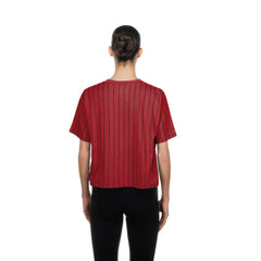 Arizona Diamondbacks New Era Women's Throwback Meshback Pinstripe Boxy T-Shirt Online