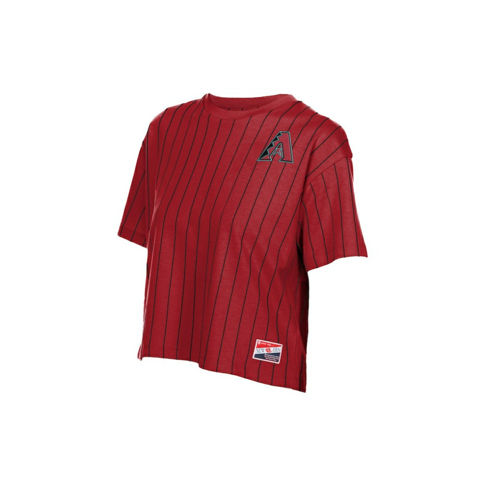 Arizona Diamondbacks New Era Women's Throwback Meshback Pinstripe Boxy T-Shirt Online