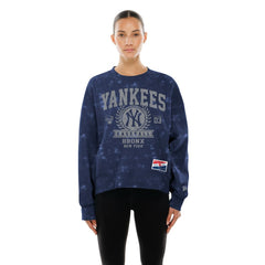 New York Yankees New Era Women's Throwback Oversized Boxy Sweatshirt Near Me