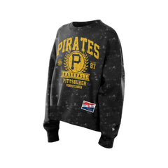 Pittsburgh Pirates New Era Women's Throwback Oversized Boxy Sweatshirt for sale