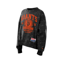 San Francisco Giants New Era Women's Throwback Oversized Boxy Sweatshirt Discount