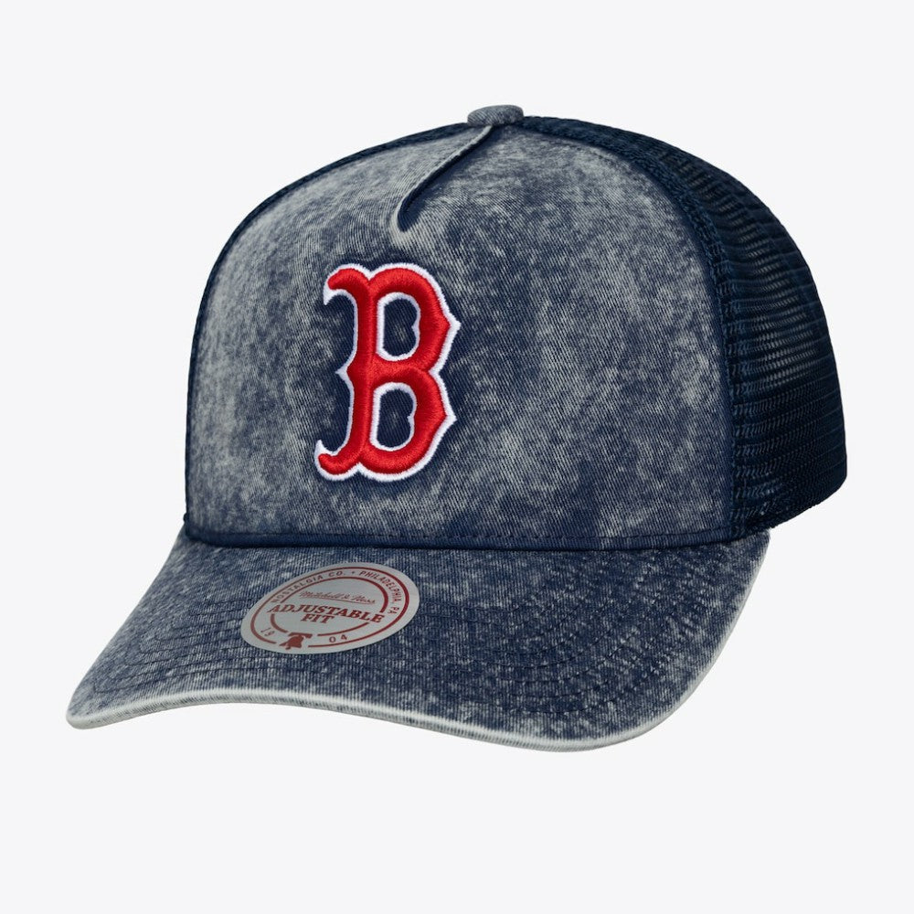 Boston Red Sox Mitchell & Ness Unisex Gameday Adjustable Trucker Hat Online
