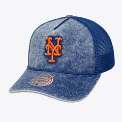 New York Mets Mitchell & Ness Unisex Gameday Adjustable Trucker Hat Discount