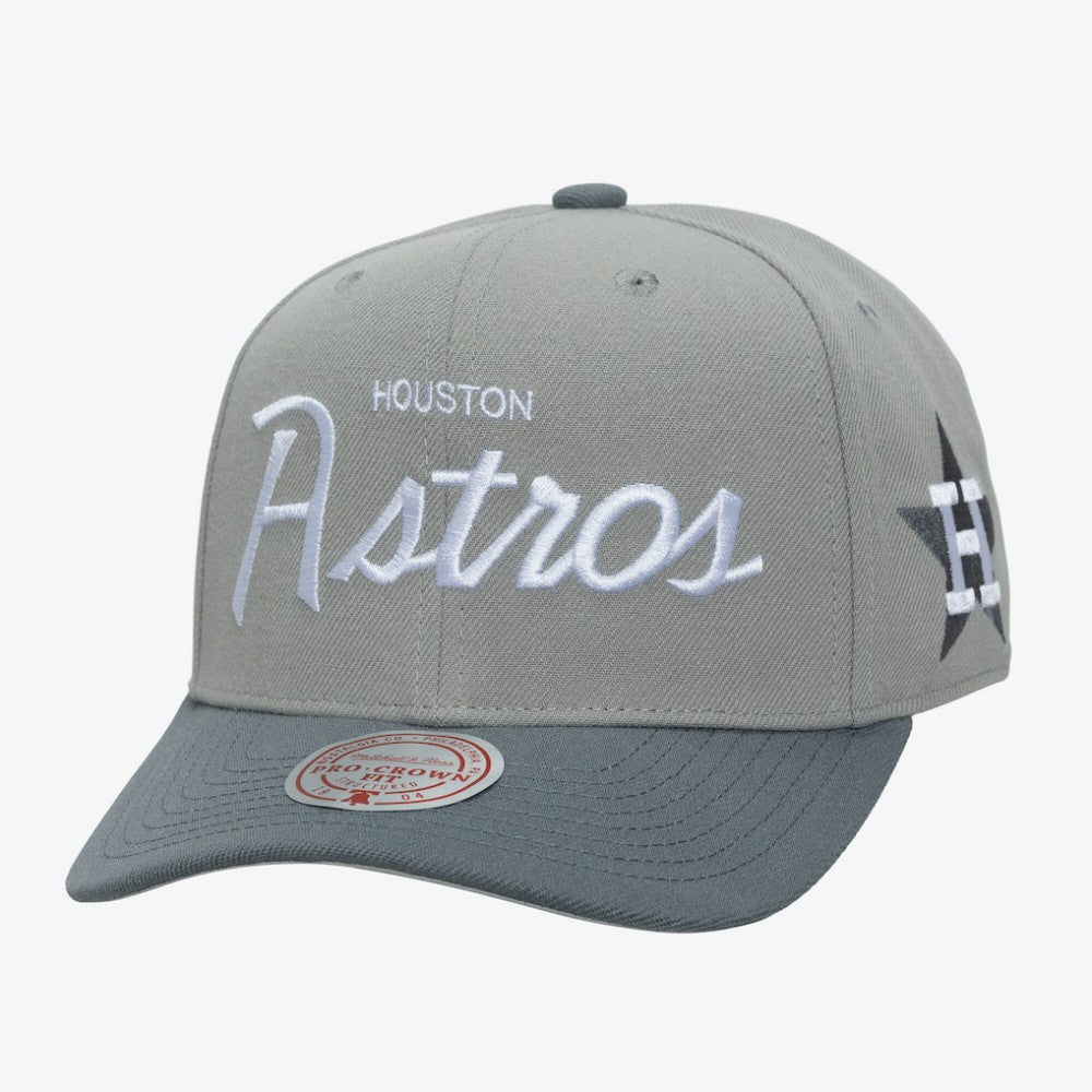 Houston Astros Mitchell & Ness Cooperstown Thunderstorm Head Coach Pro-Crown Adjustable Hat Outlet