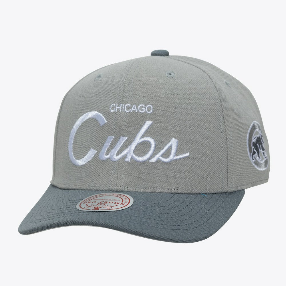 Chicago Cubs Mitchell & Ness Thunderstorm Head Coach Pro-Crown Adjustable Hat for sale