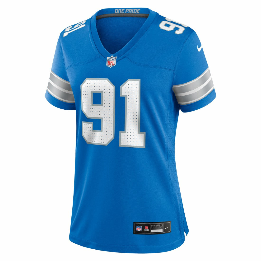Tyleik Williams Detroit Lions Women's Team Game Jersey - Blue - Nike