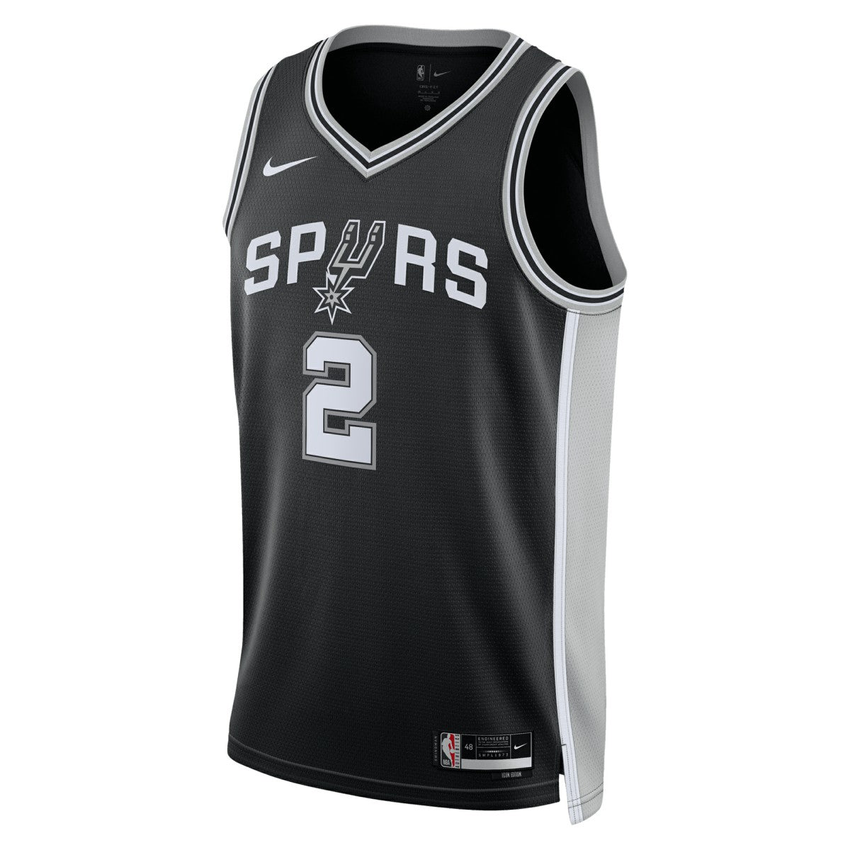 Nike Dylan Harper San Antonio Spurs Unisex 2025 NBA Draft First Round Pick Swingman Jersey Icon Edition Black