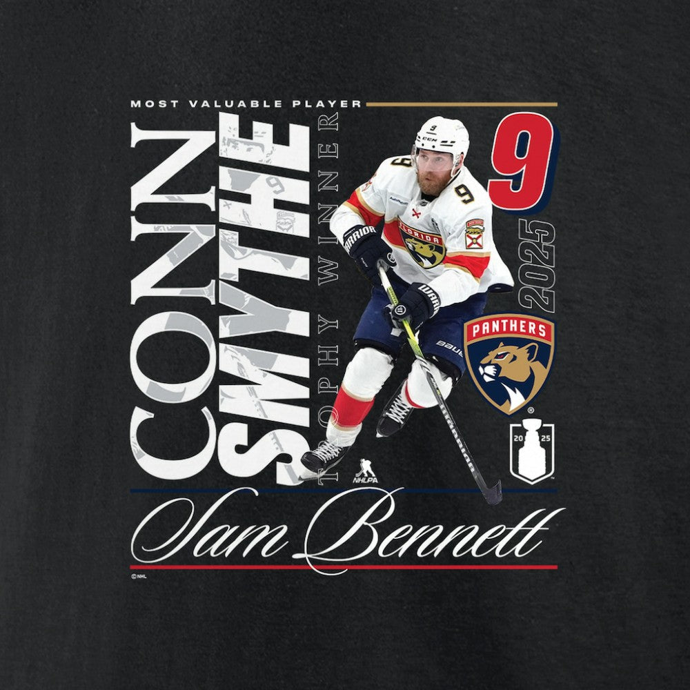 Sam Bennett Florida Panthers 2025 Conn Smythe Winner T-Shirt - Black | NHL Clearance