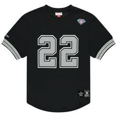 Emmitt Smith Dallas Cowboys Retired Player Name & Number Mesh Top - Black - Mitchell & Ness