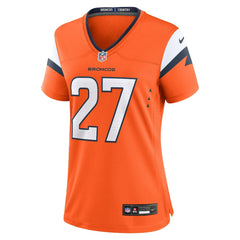 J.K. Dobbins Denver Broncos Women's Team Game Jersey - Orange - Nike