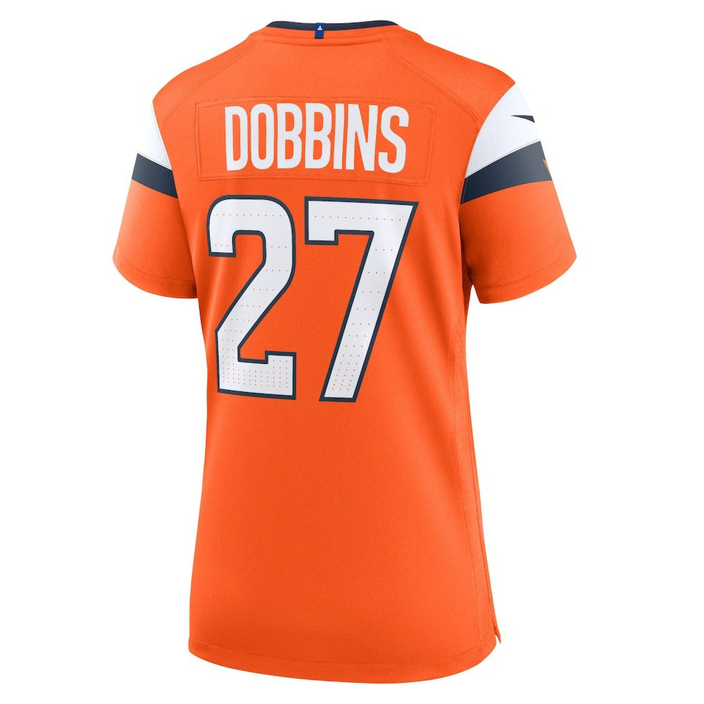 J.K. Dobbins Denver Broncos Women's Team Game Jersey - Orange - Nike
