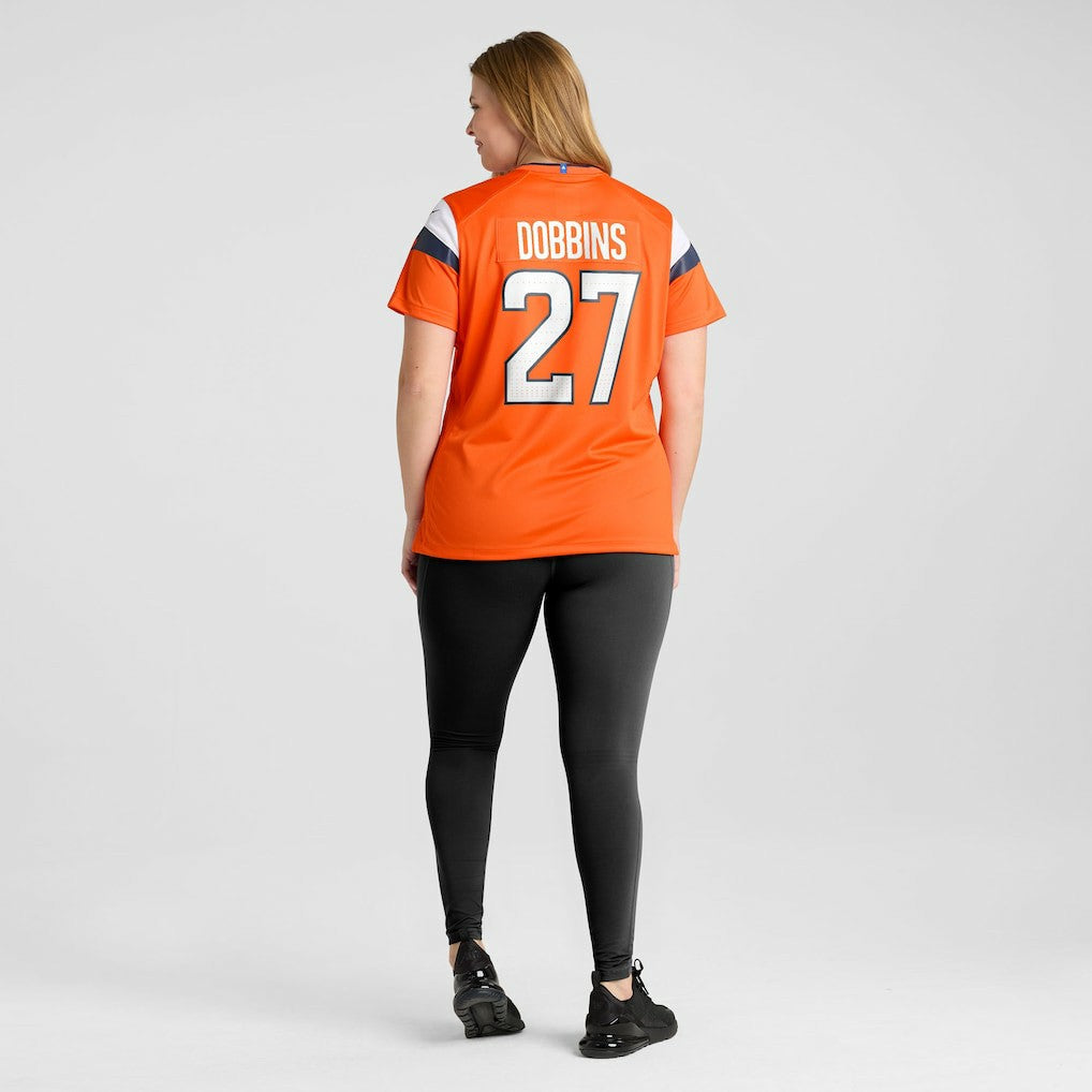 J.K. Dobbins Denver Broncos Women's Team Game Jersey - Orange - Nike