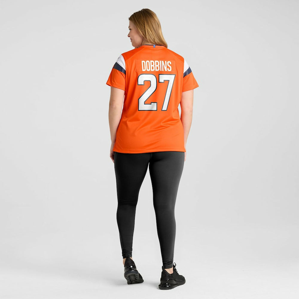 J.K. Dobbins Denver Broncos Women's Team Game Jersey - Orange - Nike