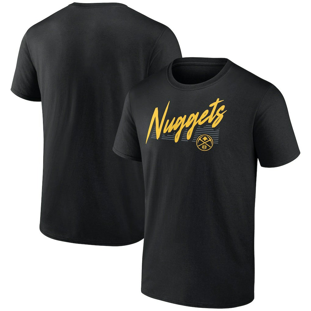 Denver Nuggets Color Block Slant Quick Strike T-Shirt Black