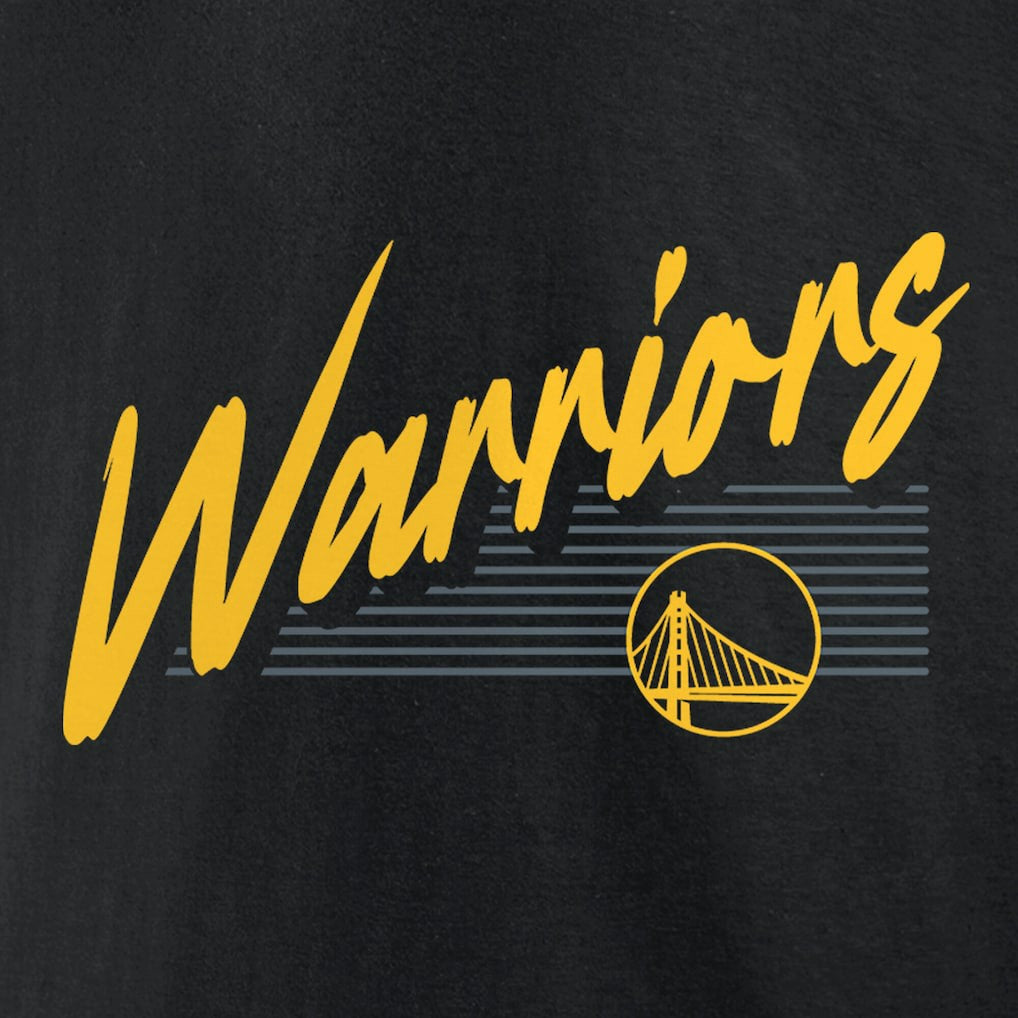 Golden State Warriors Color Block Slant Quick Strike T-Shirt Black