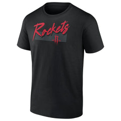 Houston Rockets Color Block Slant Quick Strike T-Shirt Black