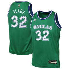 Nike Cooper Flagg Dallas Mavericks Youth Swingman Jersey Classic Editi- Green