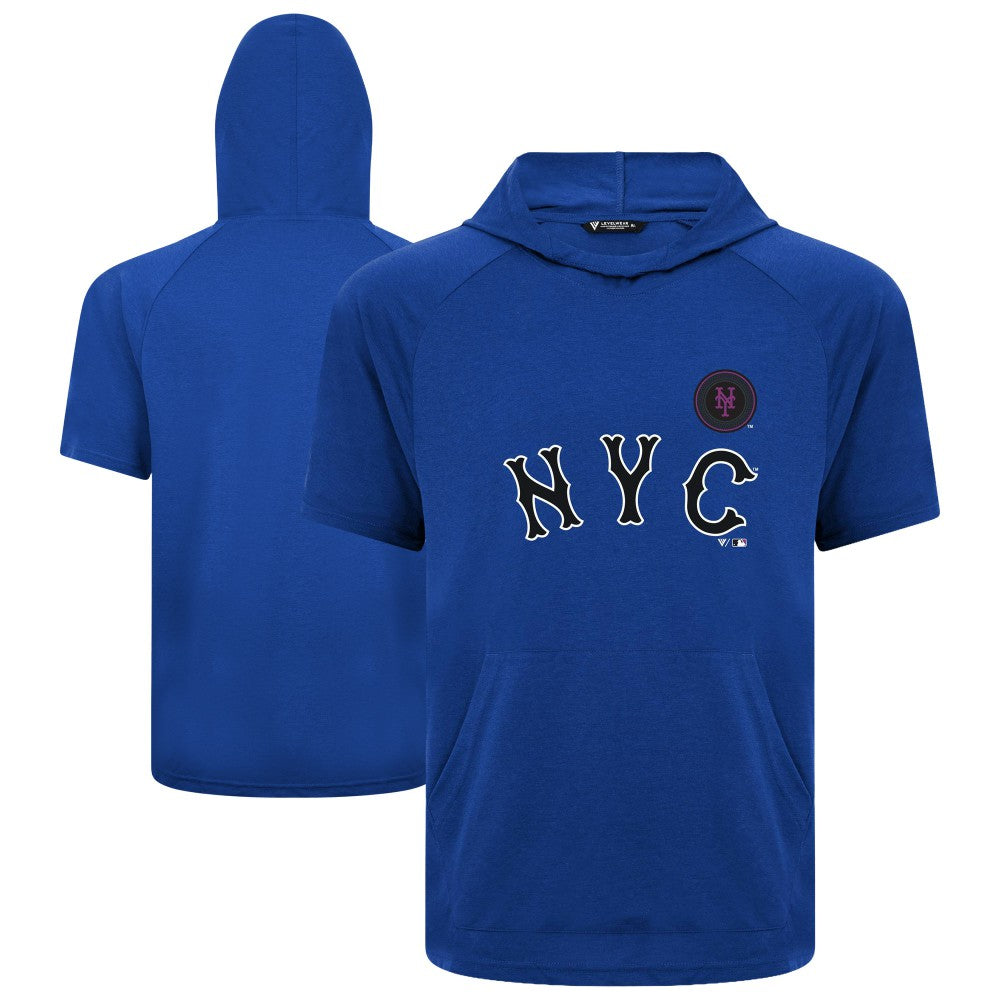 New York Mets Levelwear City Connect Phase Core Logo Pullover Hoodie T-Shirt for sale