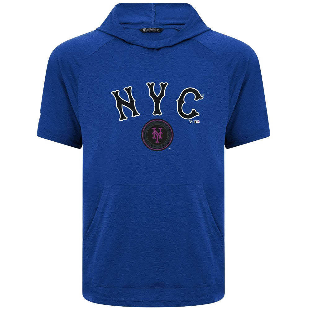 New York Mets Levelwear City Connect Phase Back Plash Hoodie T-Shirt Outlet