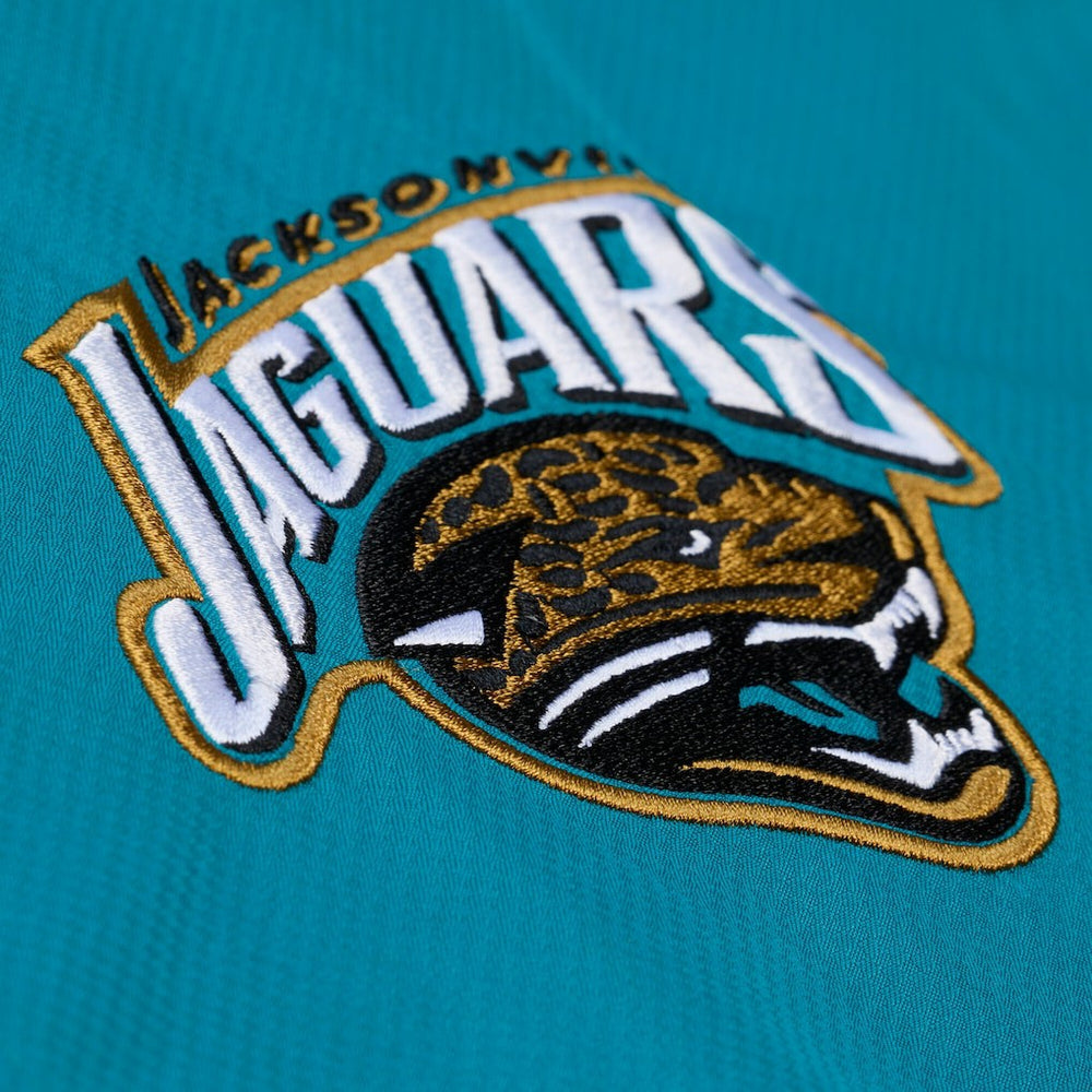 Jacksonville Jaguars Coaches Full-Snap Hooded Windbreaker Jacket - Teal - Mitchell & Ness