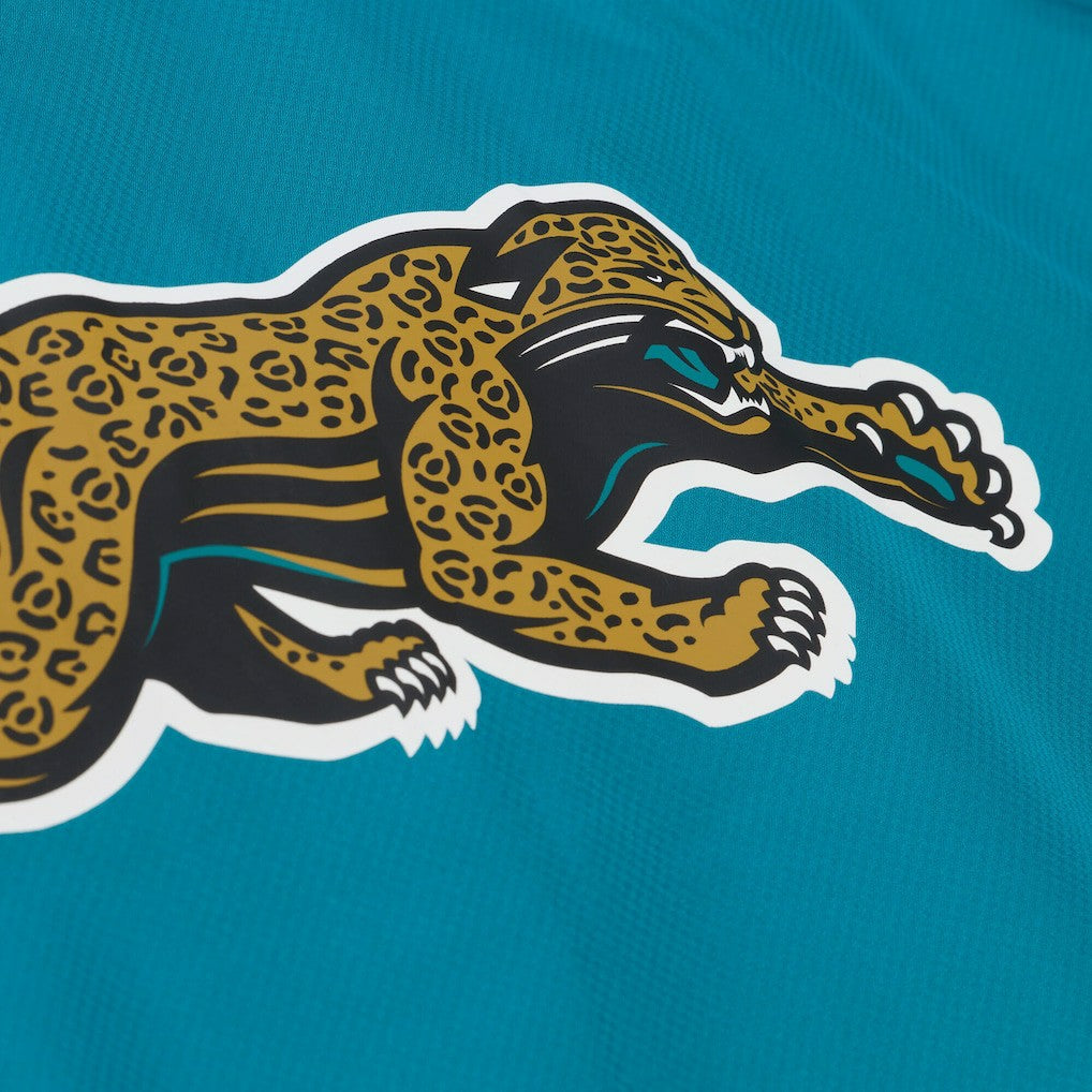 Jacksonville Jaguars Coaches Full-Snap Hooded Windbreaker Jacket - Teal - Mitchell & Ness