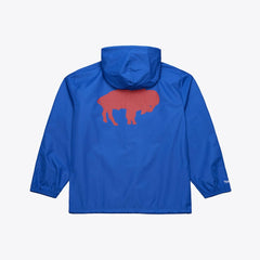 Buffalo Bills Coaches Full-Snap Hooded Windbreaker Jacket - Royal - Mitchell & Ness