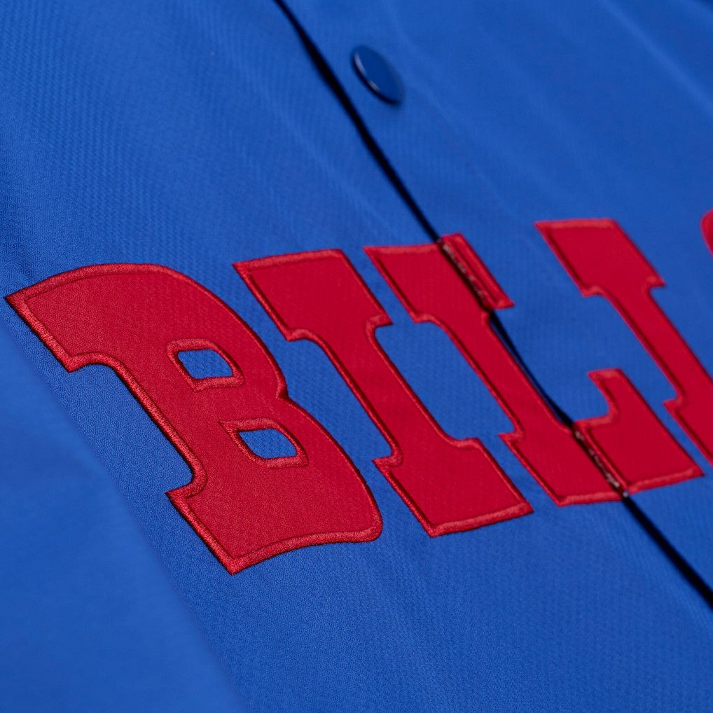 Buffalo Bills Coaches Full-Snap Hooded Windbreaker Jacket - Royal - Mitchell & Ness