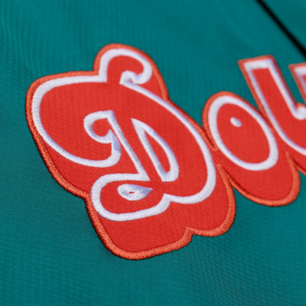 Miami Dolphins Coaches Full-Snap Hooded Windbreaker Jacket - Aqua - Mitchell & Ness
