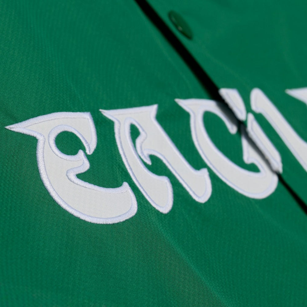 Philadelphia Eagles Coaches Full-Snap Hooded Windbreaker Jacket - Kelly Green - Mitchell & Ness