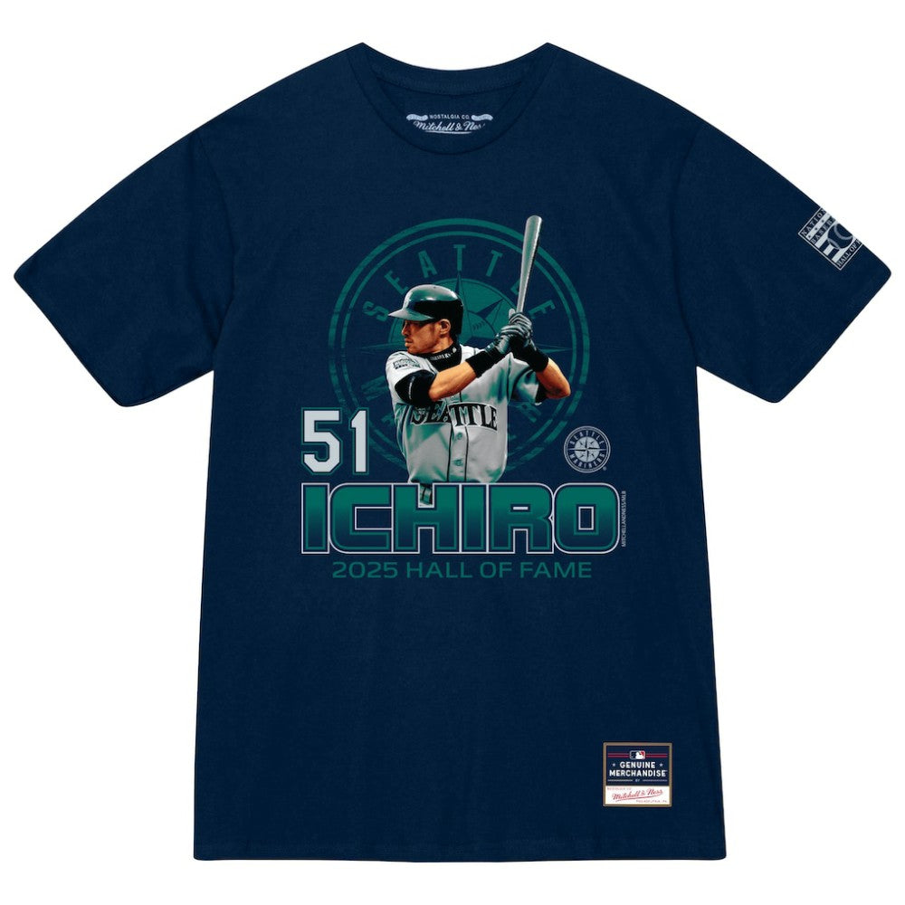 Ichiro Suzuki Seattle Mariners Mitchell & Ness Hall of Fame Hitter T-Shirt Outlet