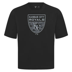 Kansas City Royals Levelwear Oversized Luxe Signature Knit Buckler T-Shirt Discount