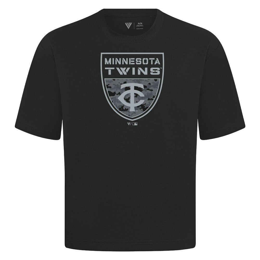 Minnesota Twins Levelwear Oversized Luxe Signature Knit Buckler T-Shirt Online