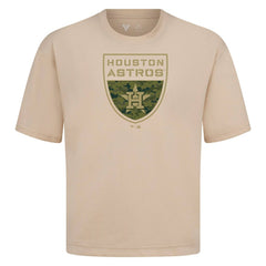 Houston Astros Levelwear Oversized Luxe Signature Knit Buckler T-Shirt for sale