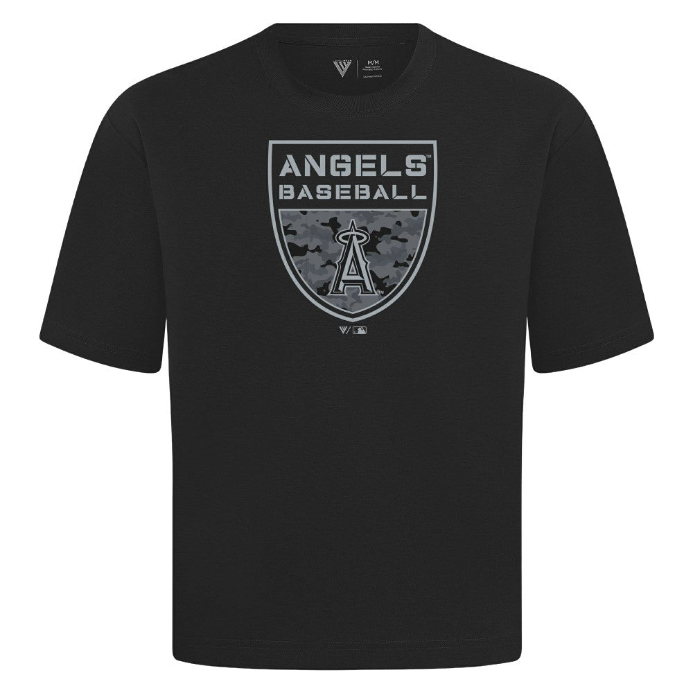 Los Angeles Angels Levelwear Oversized Luxe Signature Knit Buckler T-Shirt Online