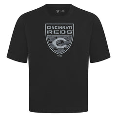 Cincinnati Reds Levelwear Oversized Luxe Signature Knit Buckler T-Shirt for sale