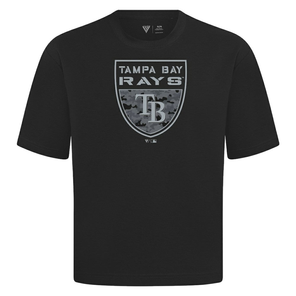 Tampa Bay Rays Levelwear Oversized Luxe Signature Knit Buckler T-Shirt Outlet
