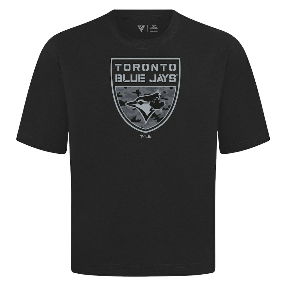 Toronto Blue Jays Levelwear Oversized Luxe Signature Knit Buckler T-Shirt Near Me