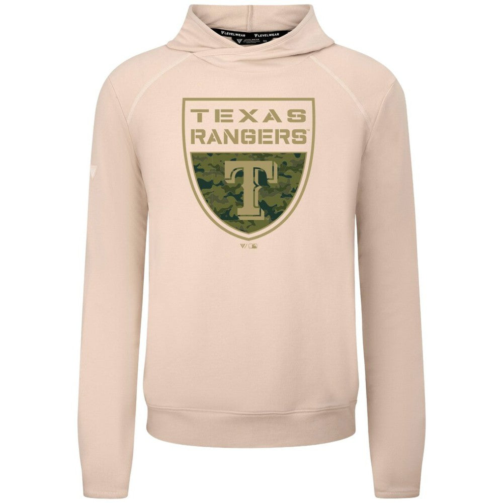 Texas Rangers Levelwear Mandate Buckler Tri-Blend Pullover Hoodie Sale