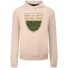 Miami Marlins Levelwear Mandate Buckler Tri-Blend Pullover Hoodie Online