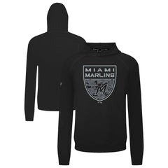 Miami Marlins Levelwear Mandate Buckler Tri-Blend Pullover Hoodie Online