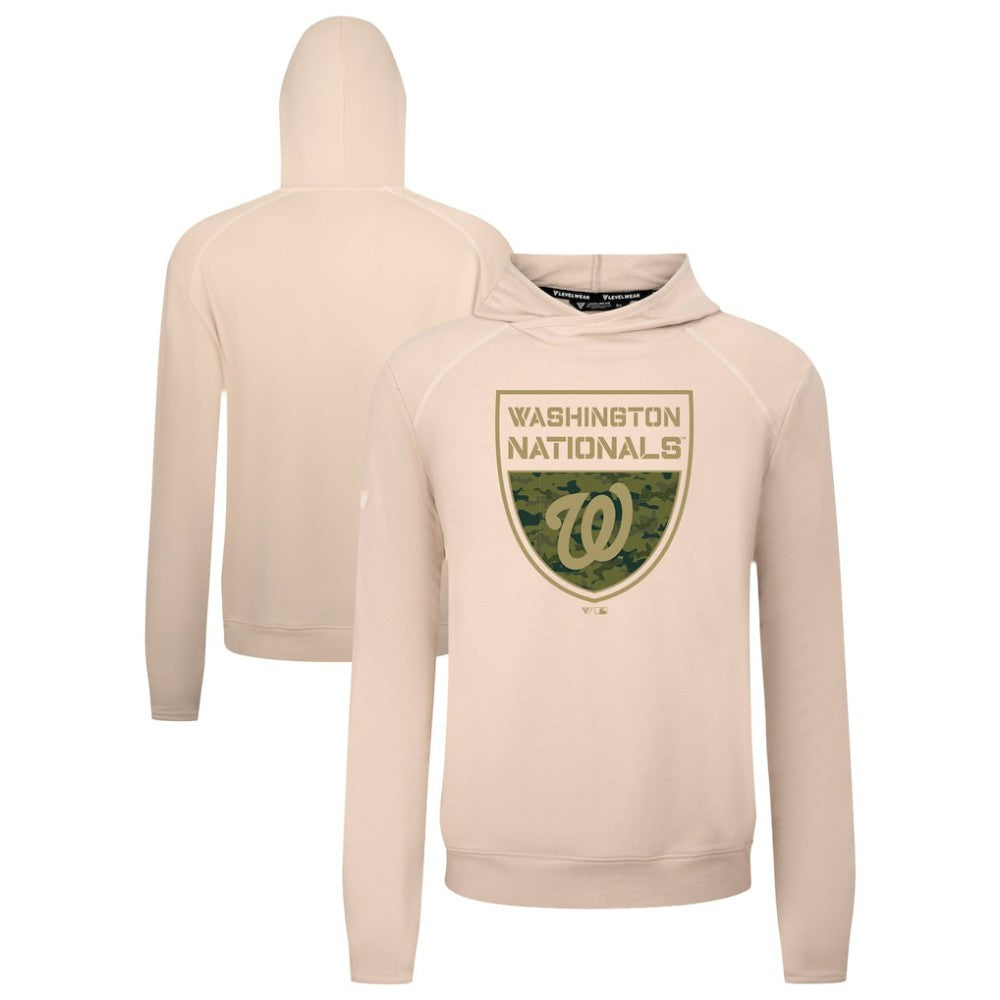 Washington Nationals Levelwear Mandate Buckler Tri-Blend Pullover Hoodie for sale