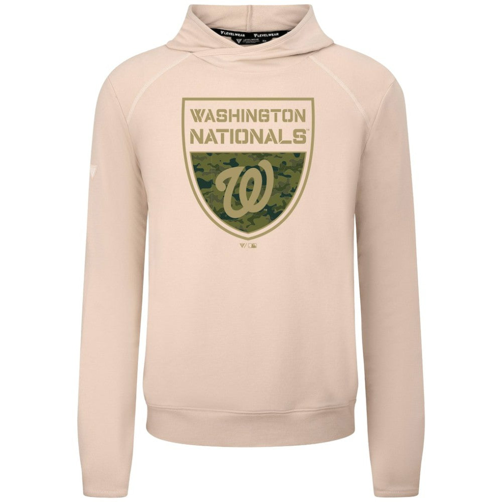 Washington Nationals Levelwear Mandate Buckler Tri-Blend Pullover Hoodie for sale