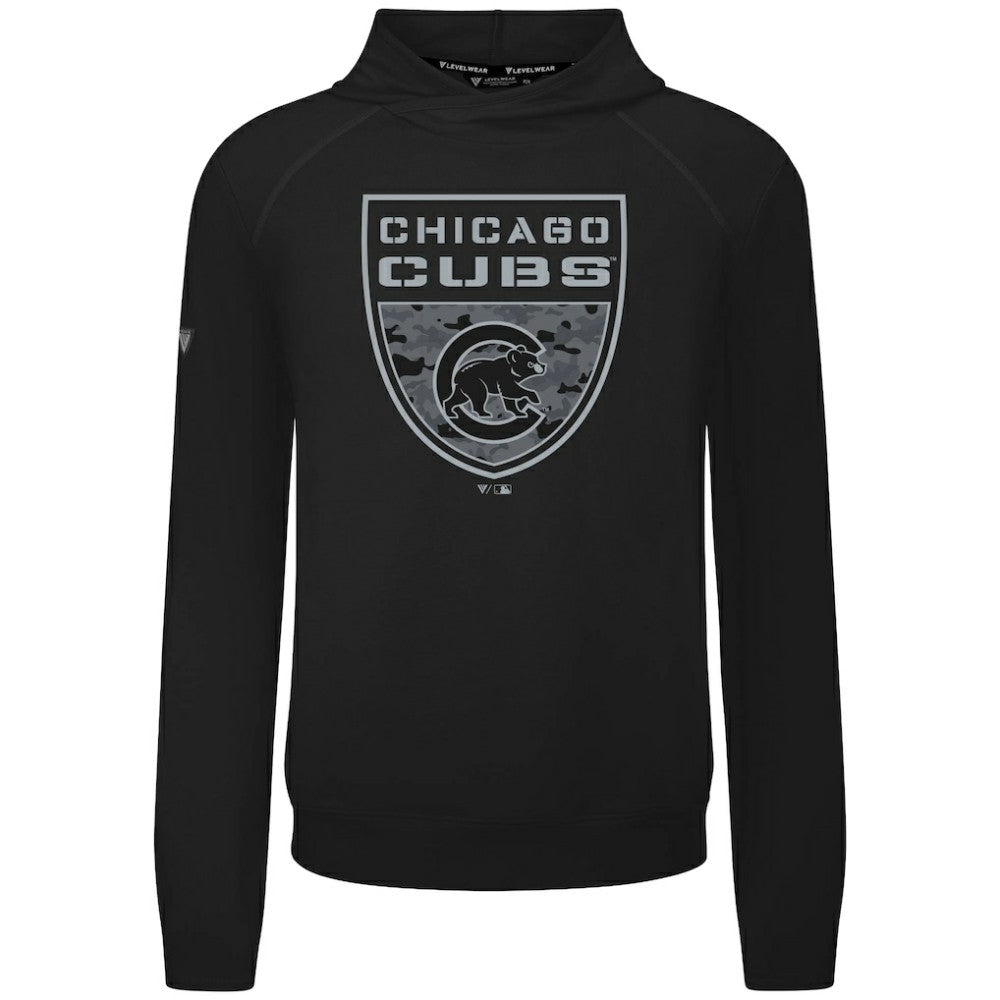 Chicago Cubs Levelwear Mandate Buckler Tri-Blend Pullover Hoodie Discount