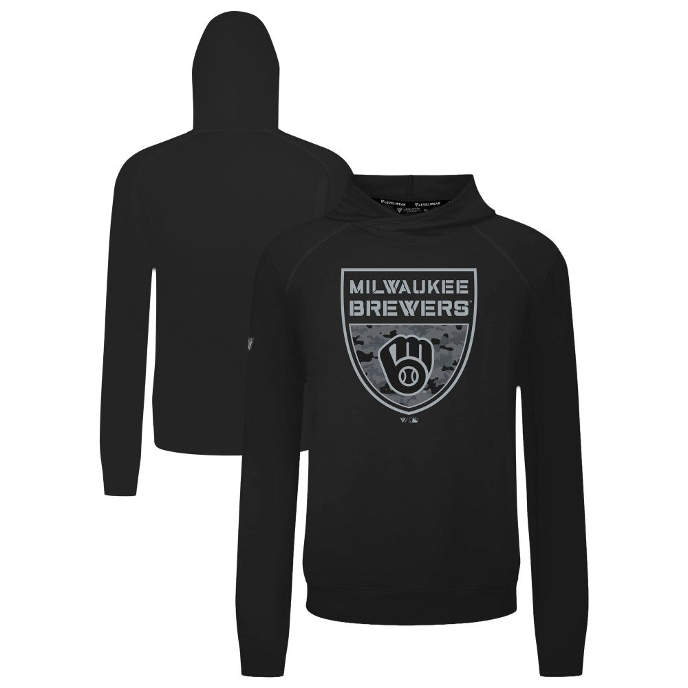 Milwaukee Brewers Levelwear Mandate Buckler Tri-Blend Pullover Hoodie Near Me