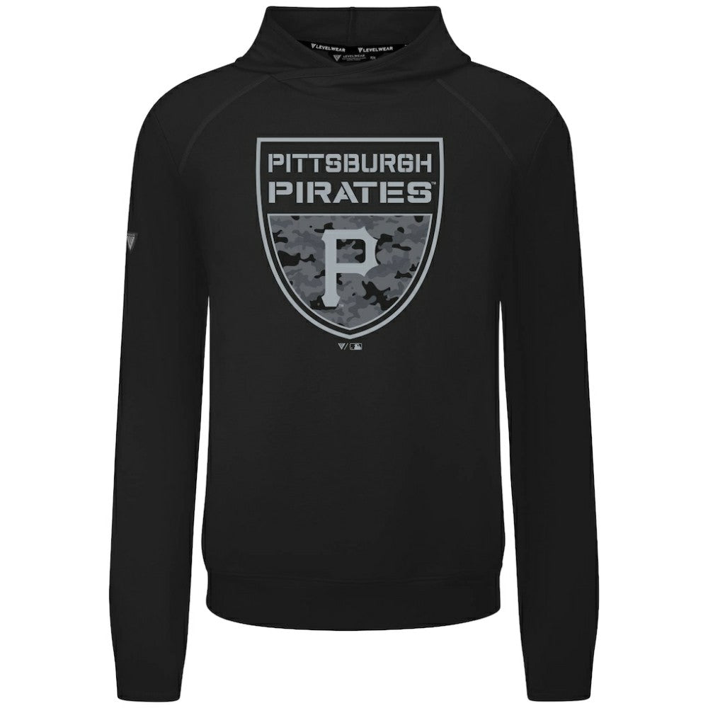 Pittsburgh Pirates Levelwear Mandate Buckler Tri-Blend Pullover Hoodie Outlet