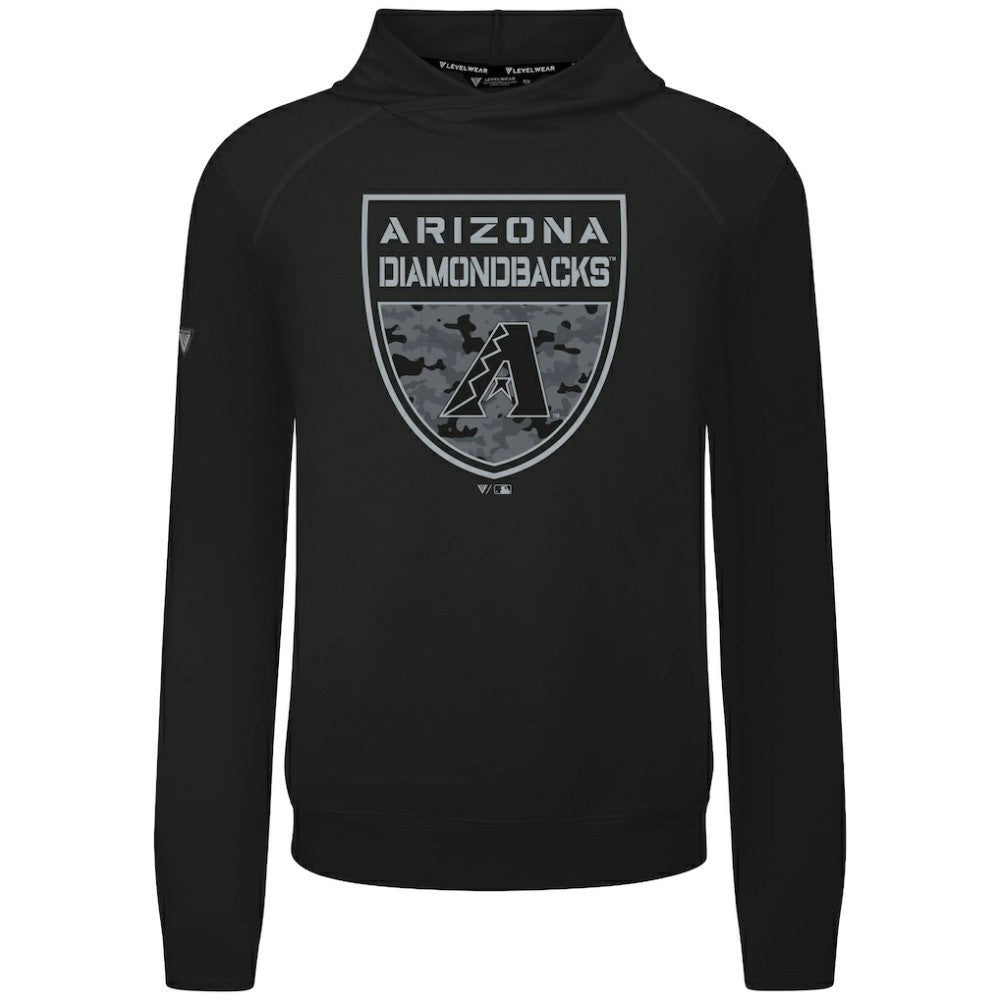 Arizona Diamondbacks Levelwear Mandate Buckler Tri-Blend Pullover Hoodie Outlet